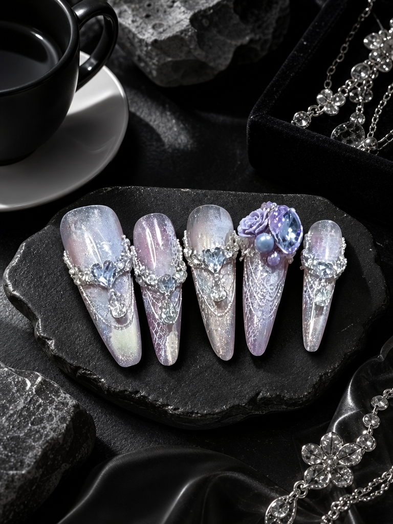 Violet Nebula Reverie | LUMlix Haute Nail