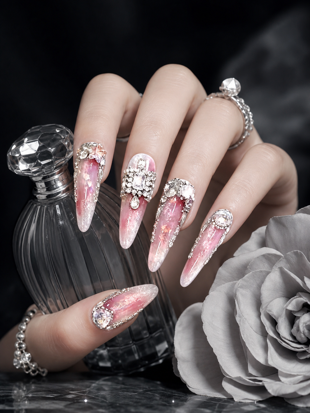 Celestial Rosewater Mirage | LUMlix Haute Nail