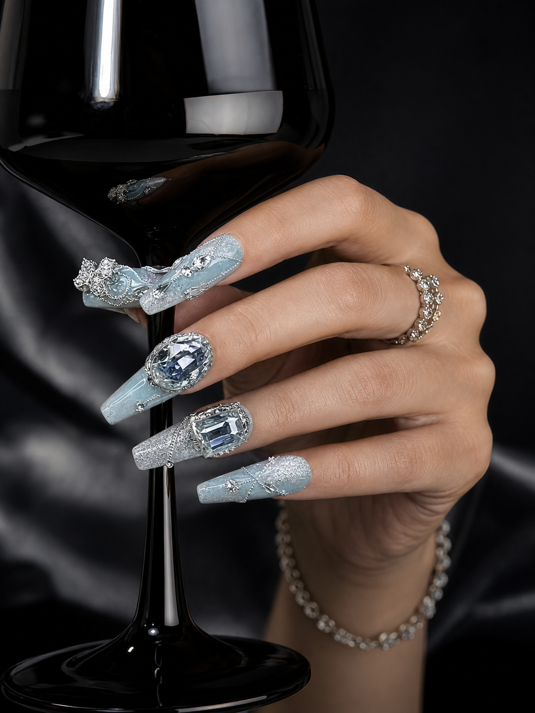 Celestial Silver Lining | LUMlix Haute Nail