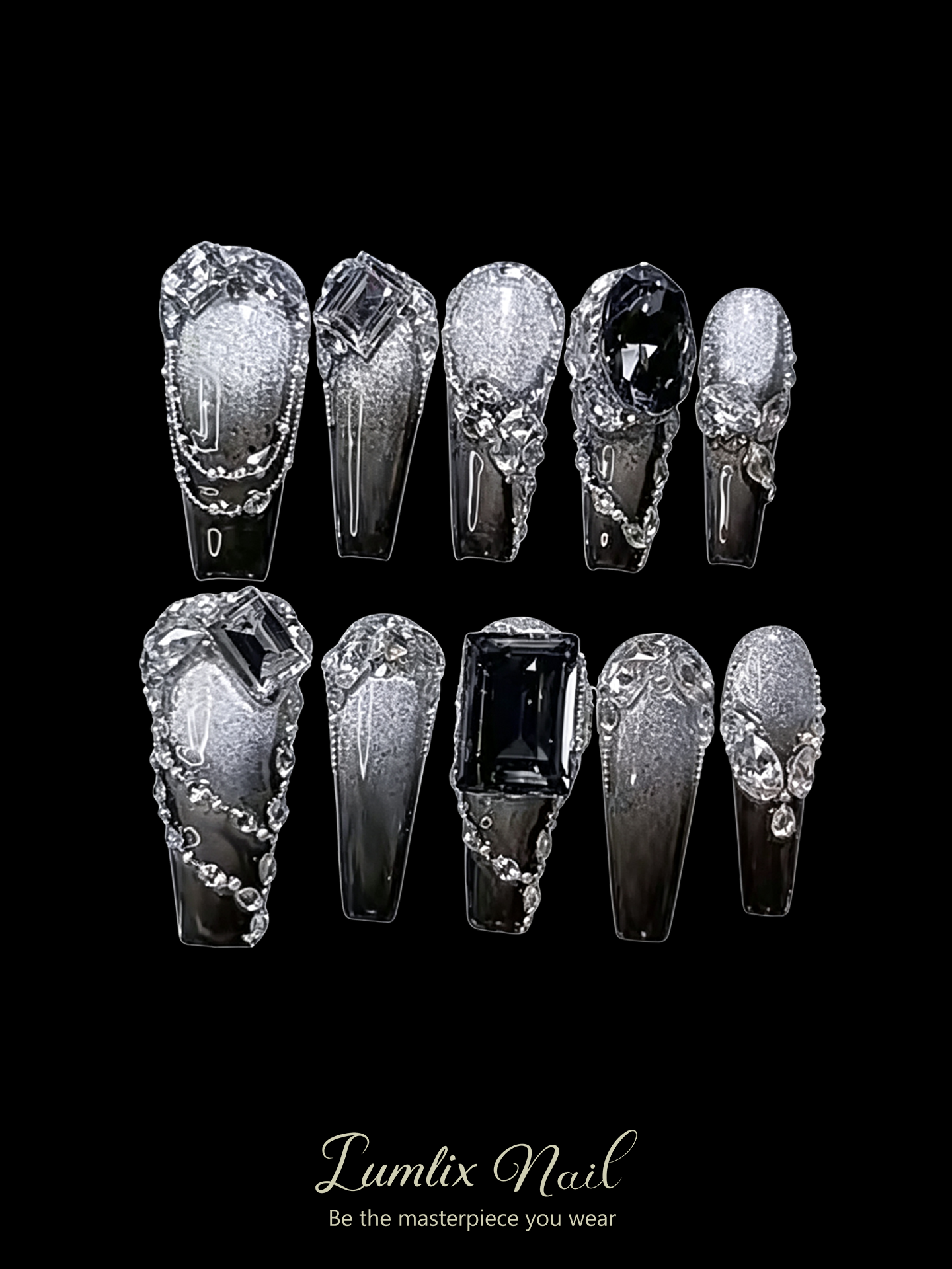 Ethereal Quicksilver Veil | LUMlix Haute Nail