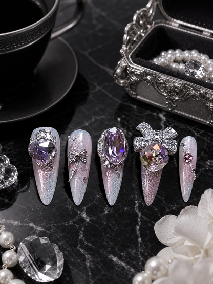 Amethyst Stardust Reverie | LUMlix Haute Nail