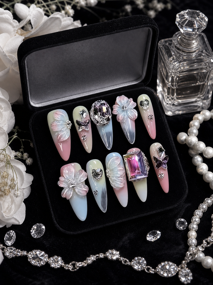 Aurora Blossom Reverie | LUMlix Haute Nail