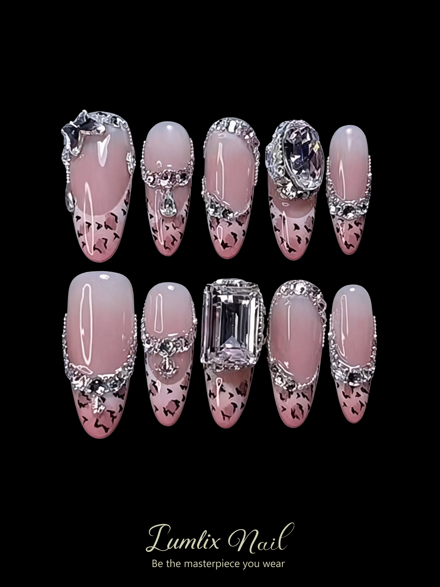 Velvet Noir Reverie | LUMlix Haute Nail