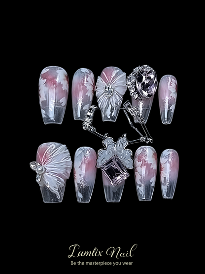 Crimson Phantom's Lament | LUMlix Haute Nail