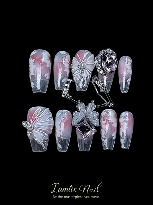 Crimson Phantom's Lament | LUMlix Haute Nail
