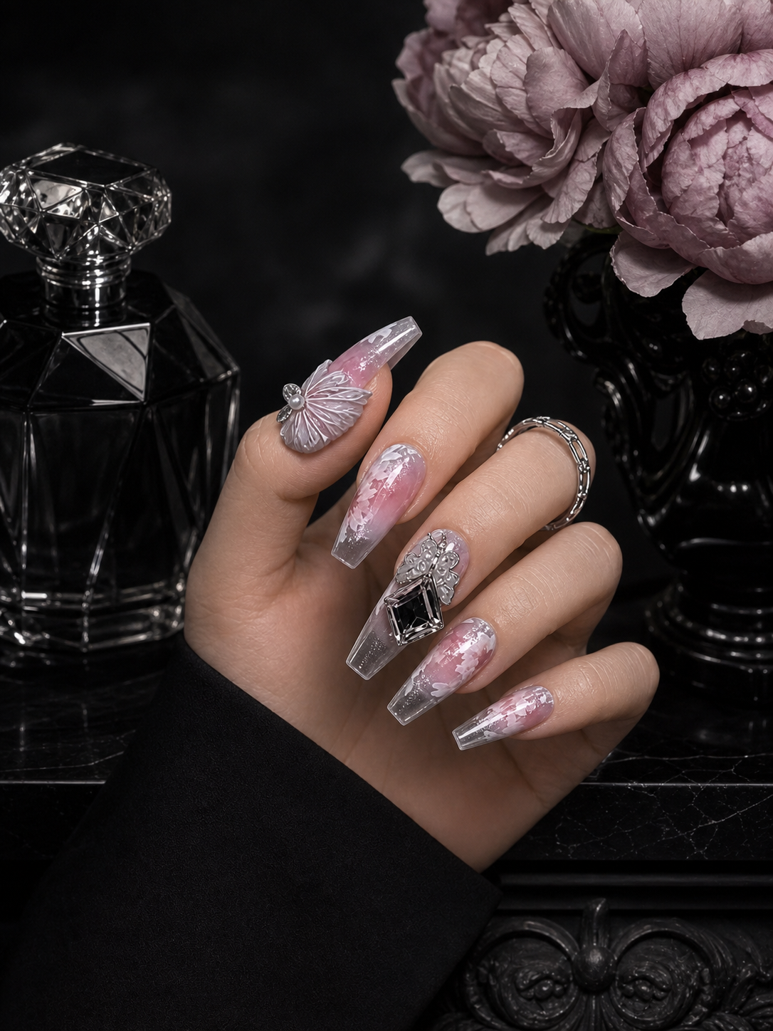 Crimson Phantom's Lament | LUMlix Haute Nail