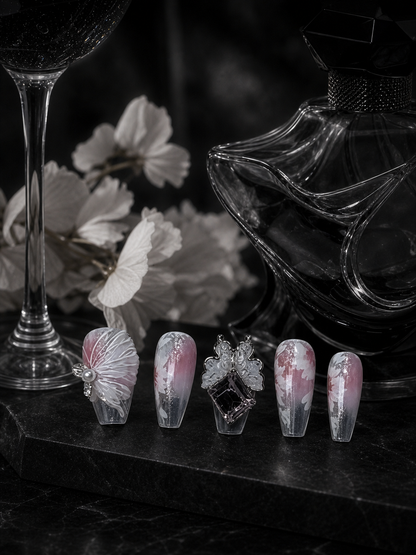 Crimson Phantom's Lament | LUMlix Haute Nail