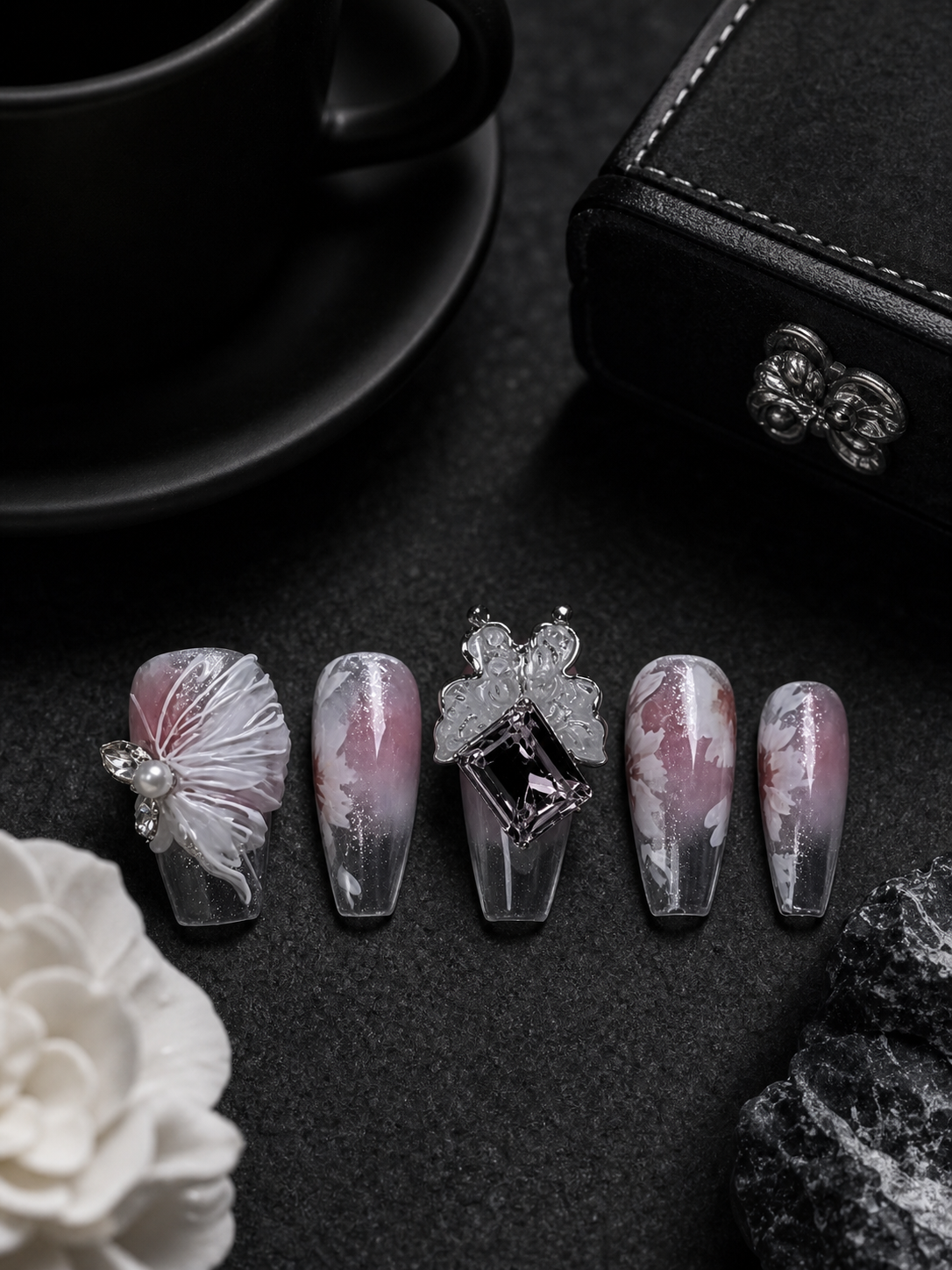 Crimson Phantom's Lament | LUMlix Haute Nail