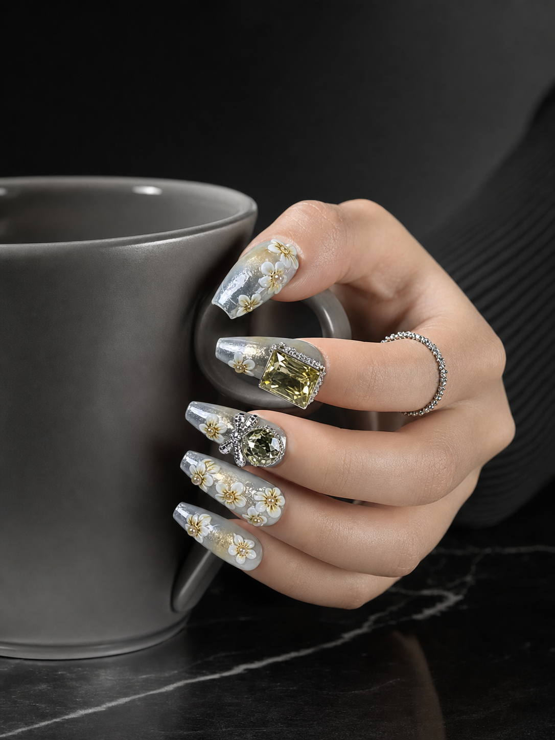Gilded Sunlight Sonata | LUMlix Haute Nail