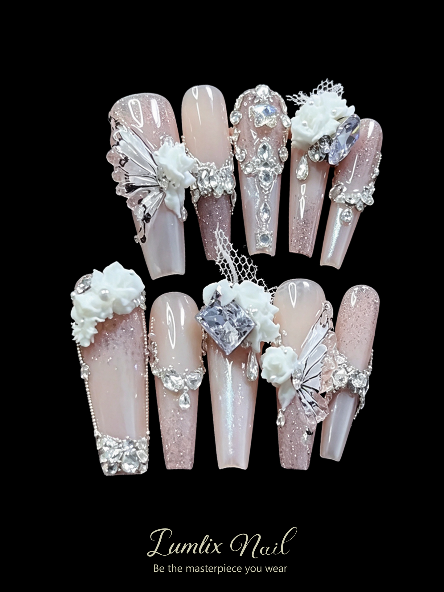 Celestial Lace Reverie | LUMlix Haute Nail