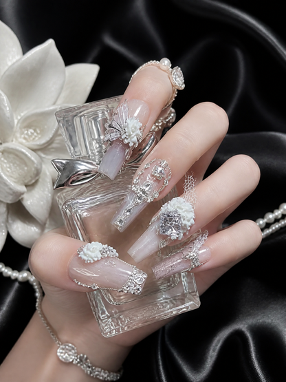 Celestial Lace Reverie | LUMlix Haute Nail