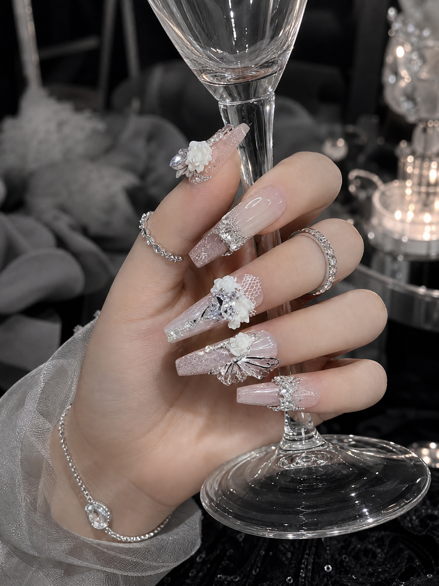 Celestial Lace Reverie | LUMlix Haute Nail