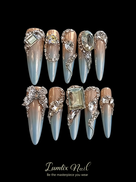 Celestial Serpent's Embrace | LUMlix Haute Nail