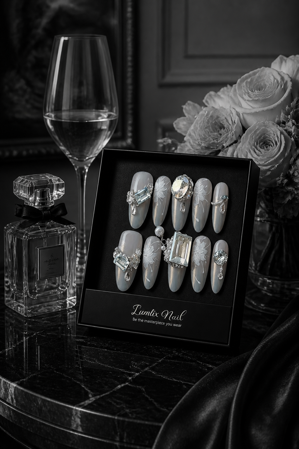 Glacial Aurora & Pearl Dew | LUMlix Haute Nail