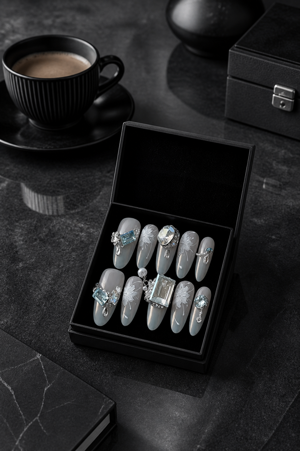 Glacial Aurora & Pearl Dew | LUMlix Haute Nail