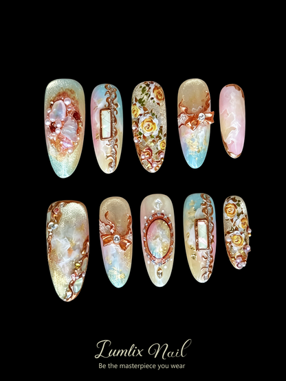 Gilded Opulence Reverie | LUMlix Haute Nail