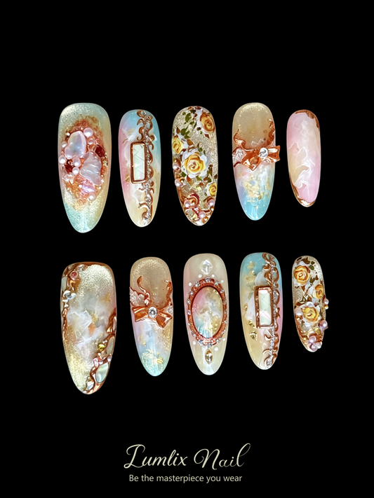 Gilded Opulence Reverie | LUMlix Haute Nail