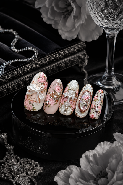 Ethereal Rose Reverie | LUMlix Haute Nail