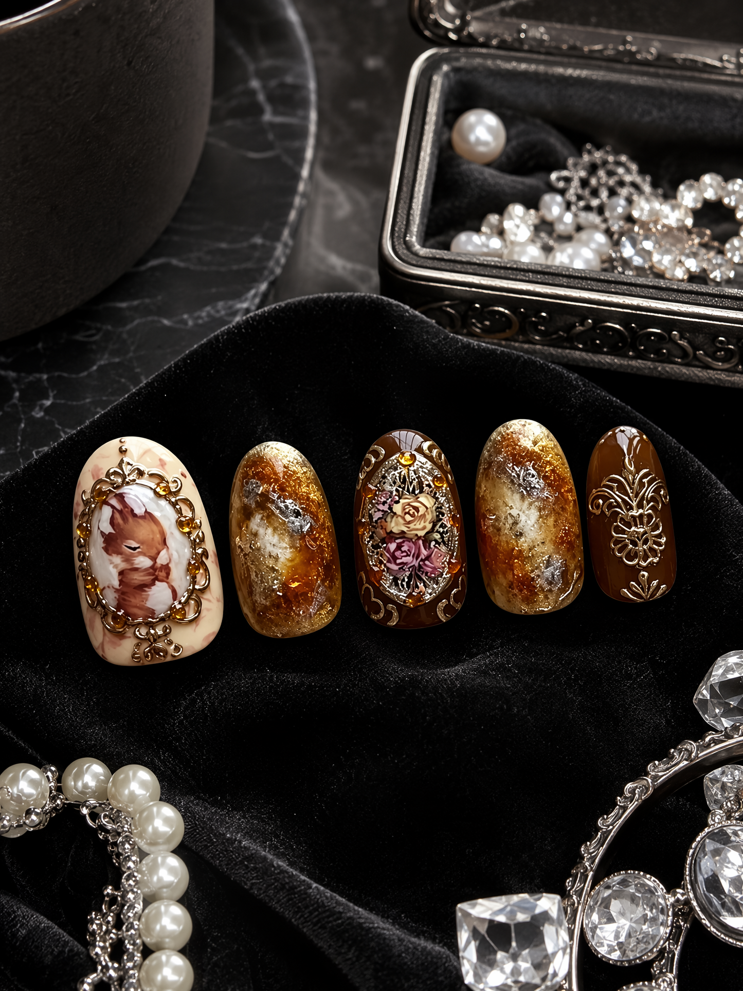 Amber Menagerie Reverie | LUMlix Haute Nail