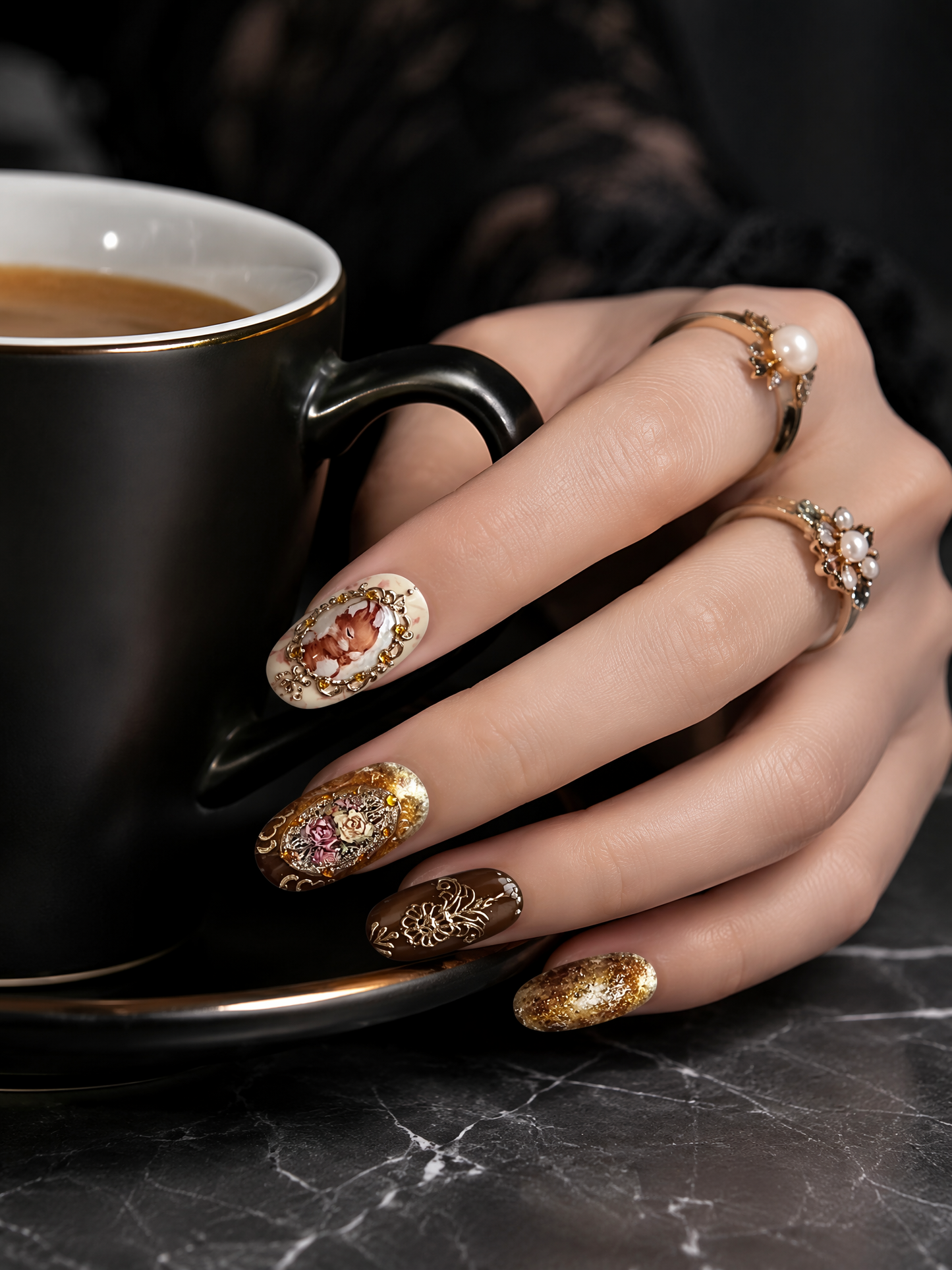 Amber Menagerie Reverie | LUMlix Haute Nail