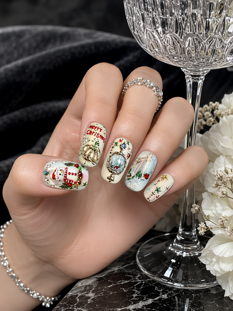 Nostalgic Winter Rhapsody | LUMlix Haute Nail