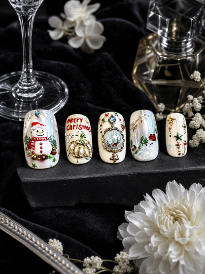 Nostalgic Winter Rhapsody | LUMlix Haute Nail