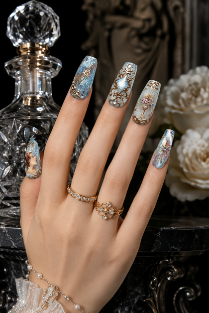 Celestial Gilded Reverie | LUMlix Haute Nail