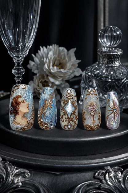Celestial Gilded Reverie | LUMlix Haute Nail