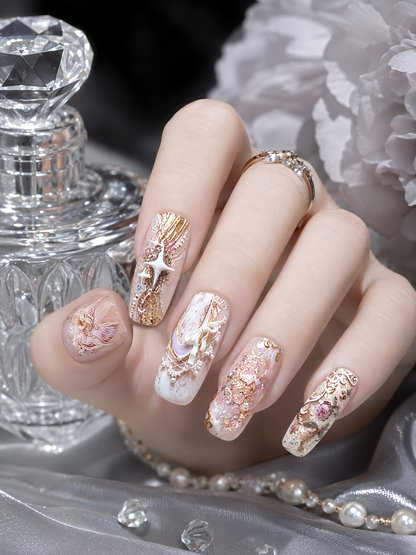 Celestial Rosewater Reverie | LUMlix Haute Nail