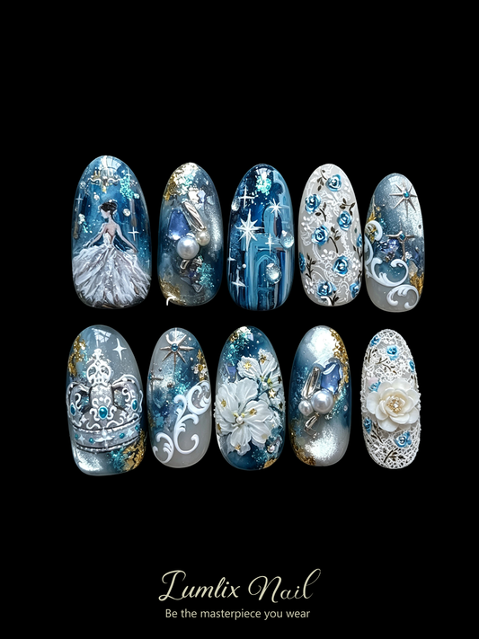 Midnight Cinderella's Waltz | LUMlix Haute Nail