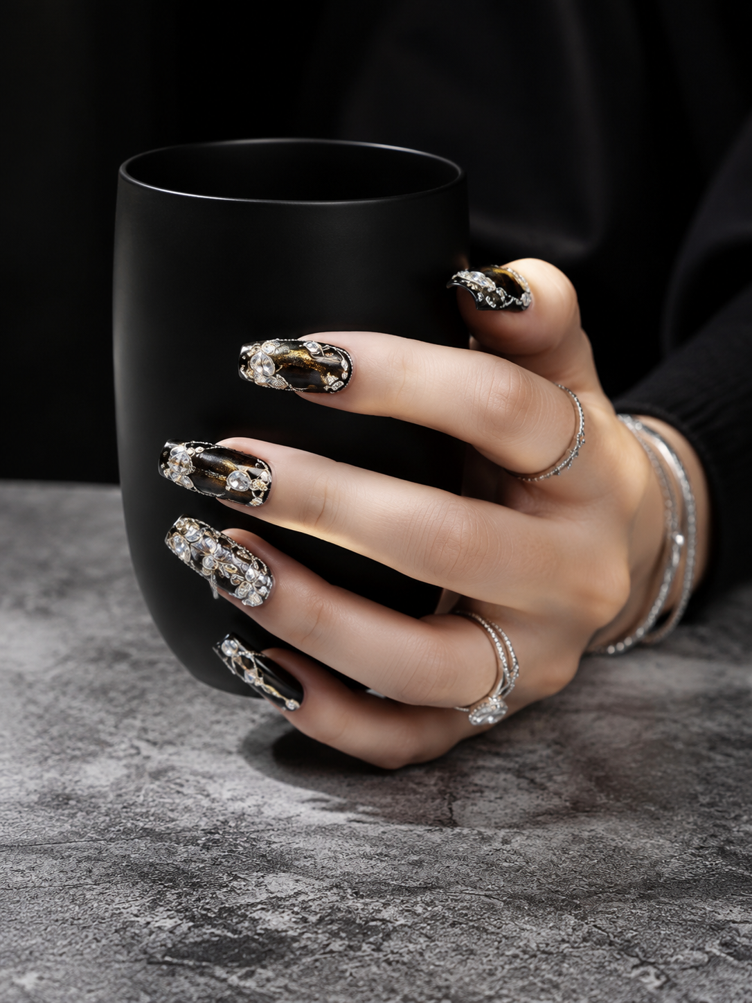 Obsidian Eclipse Sovereign | LUMlix Haute Nail