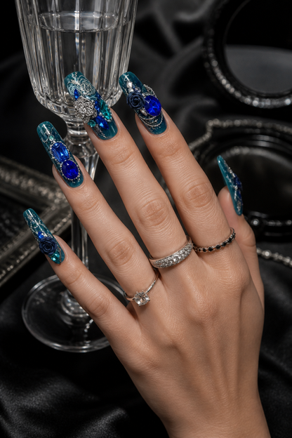 Azure Abyss Reverie | LUMlix Haute Nail