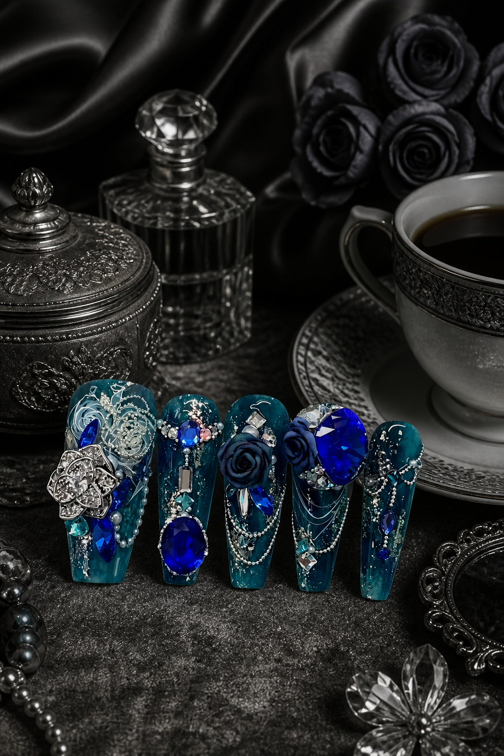 Azure Abyss Reverie | LUMlix Haute Nail