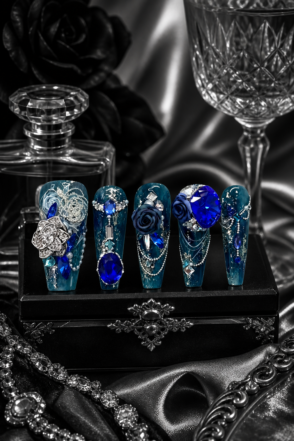 Azure Abyss Reverie | LUMlix Haute Nail
