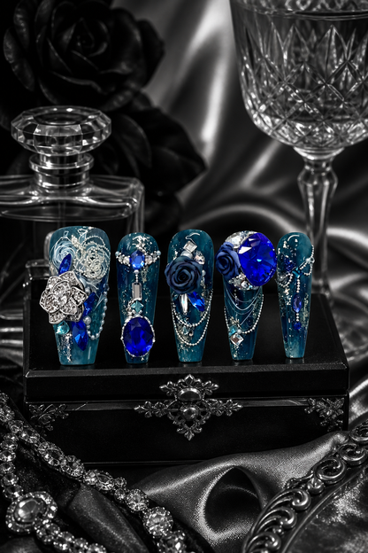 Azure Abyss Reverie | LUMlix Haute Nail