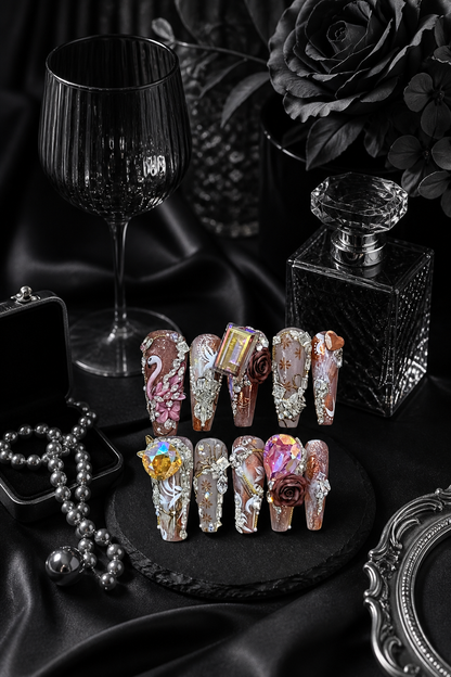 Gilded Twilight Reverie | LUMlix Haute Nail