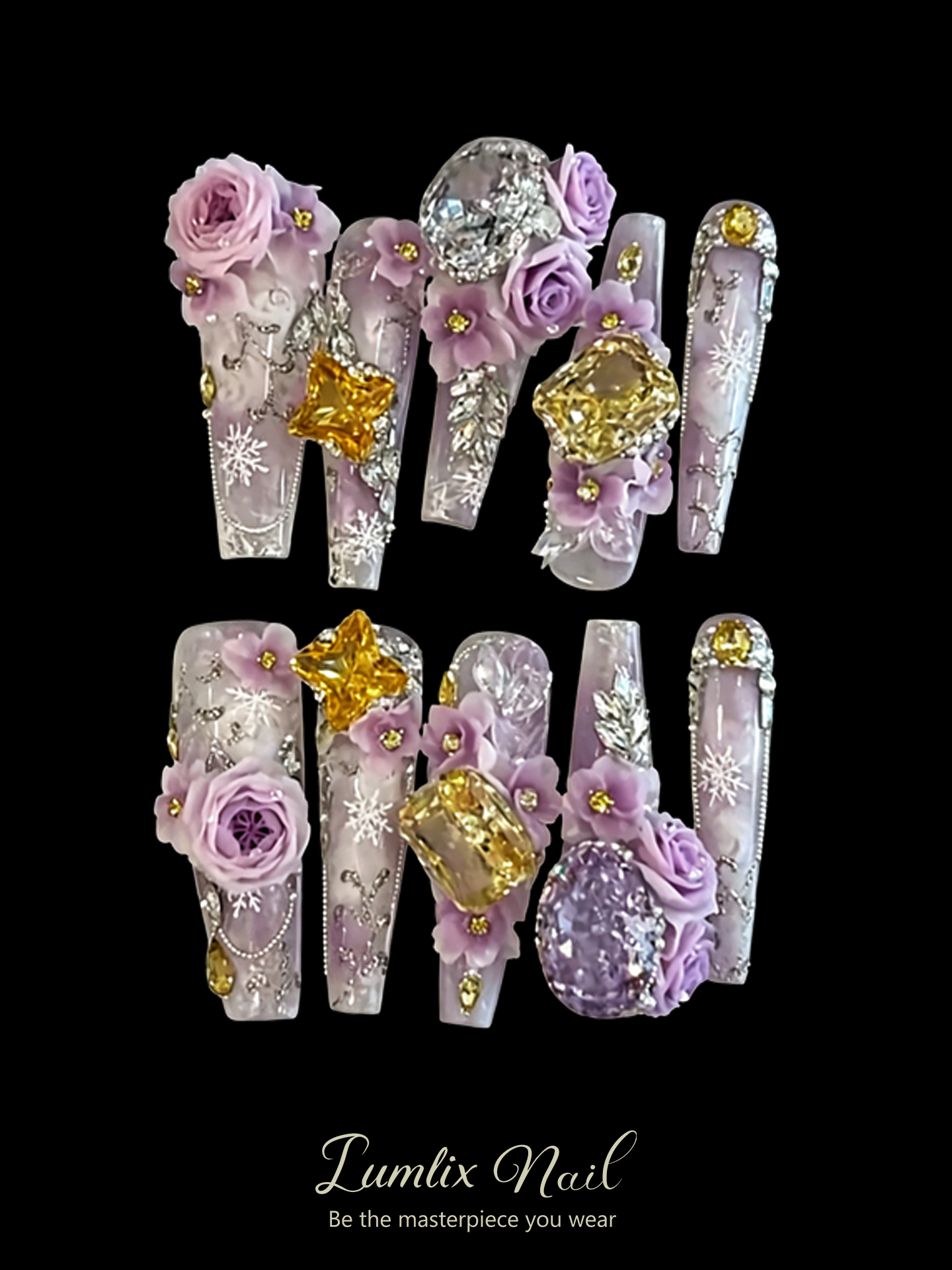 Amethyst Stardust Reverie | LUMlix Haute Nail