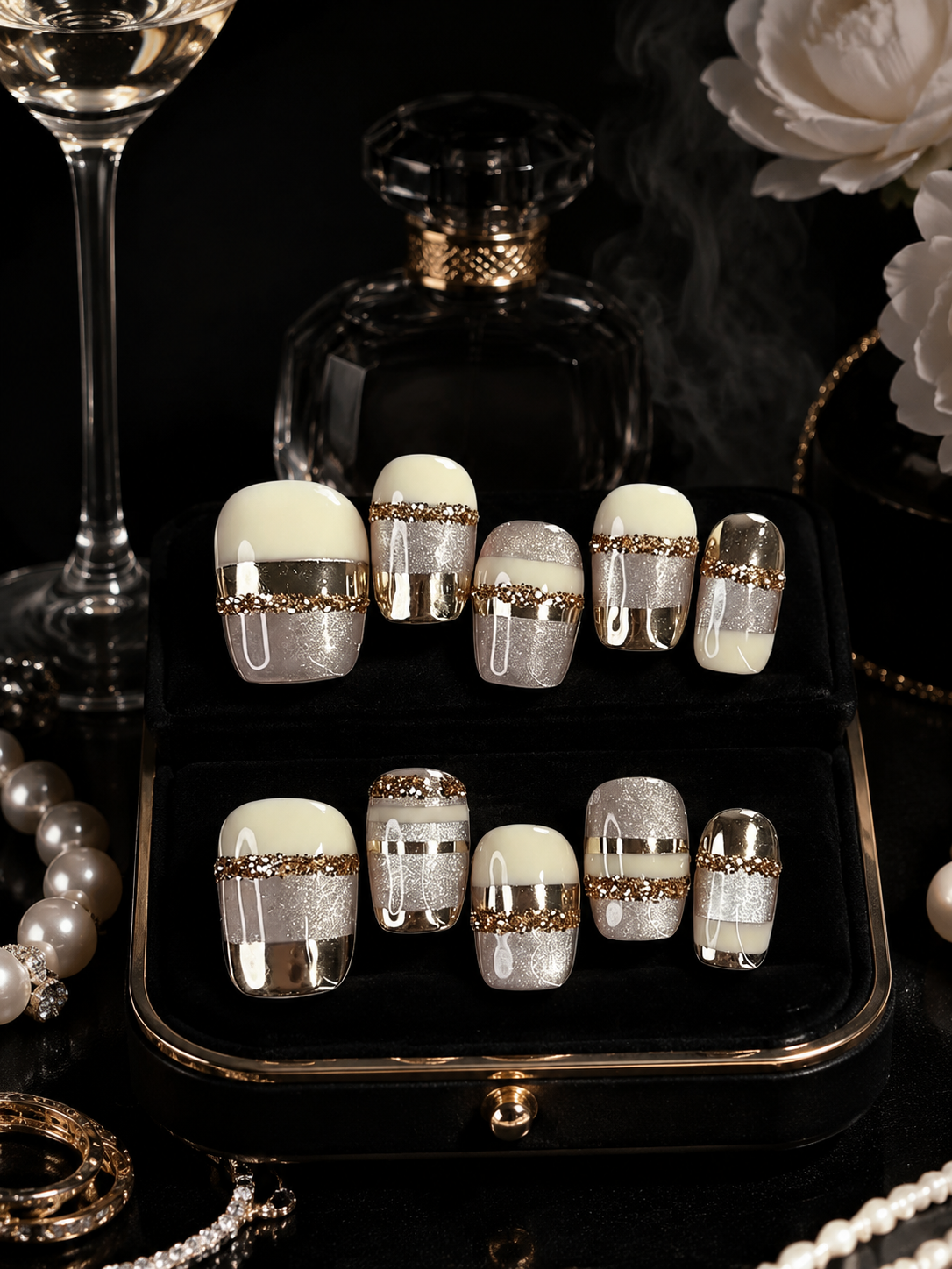 Gilded Horizon Sonata | LUMlix Haute Nail