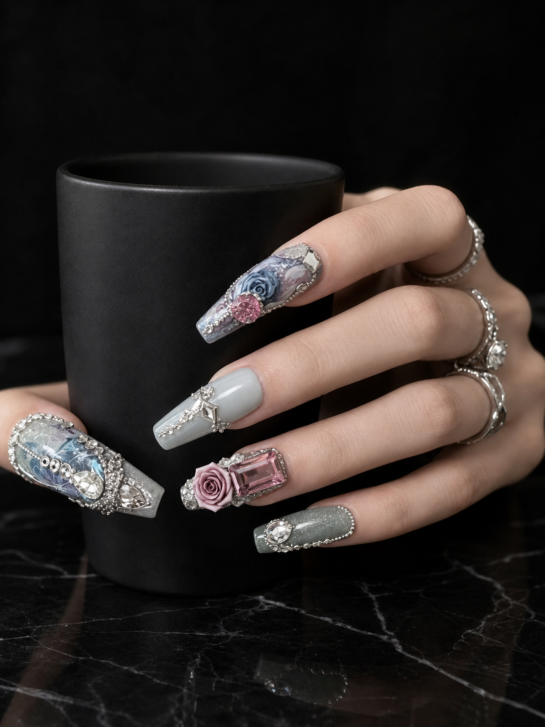 Celestial Rose Sovereign | LUMlix Haute Nail