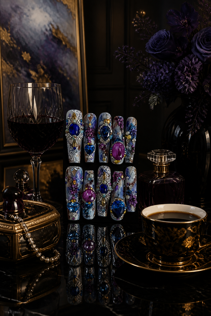 Midnight Byzantine Mosaic | LUMlix Haute Nail