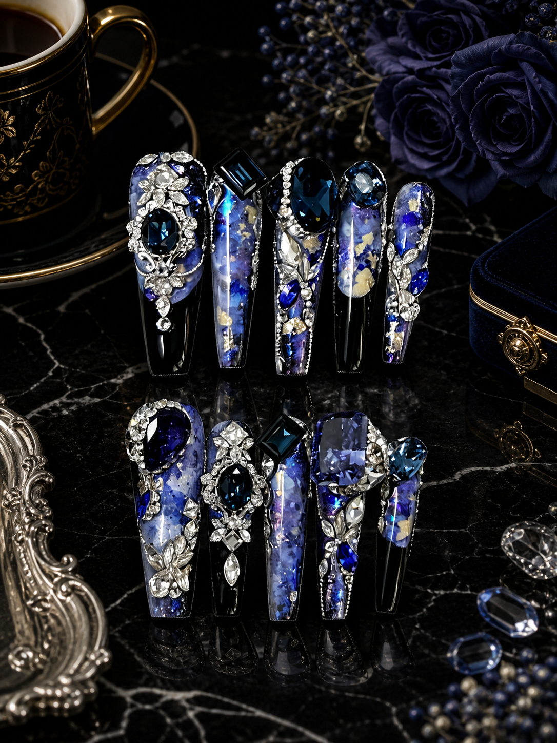 Midnight Abyss & Starlight Relic | LUMlix Haute Nail