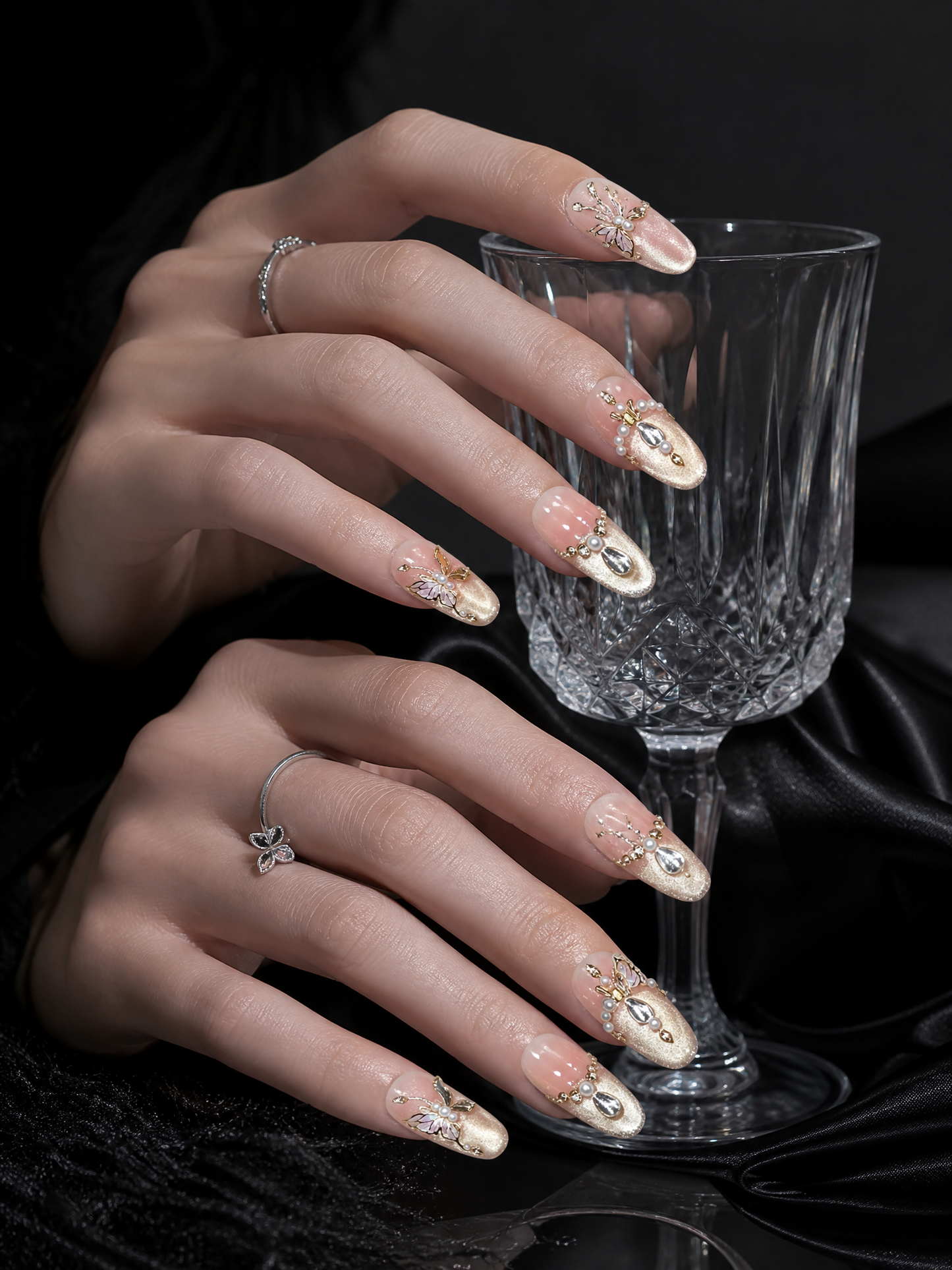 Gilded Butterfly Muse | LUMlix Haute Nail