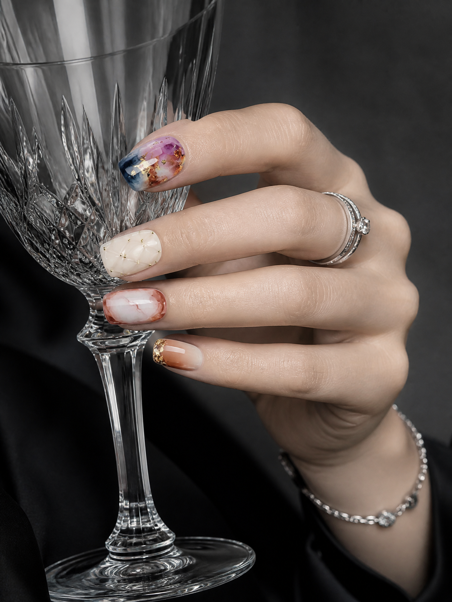 Amethyst Quilt Haze | LUMlix Haute Nail