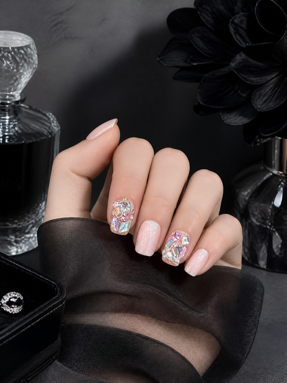 Rosé Stardust Reverie | LUMlix Haute Nail