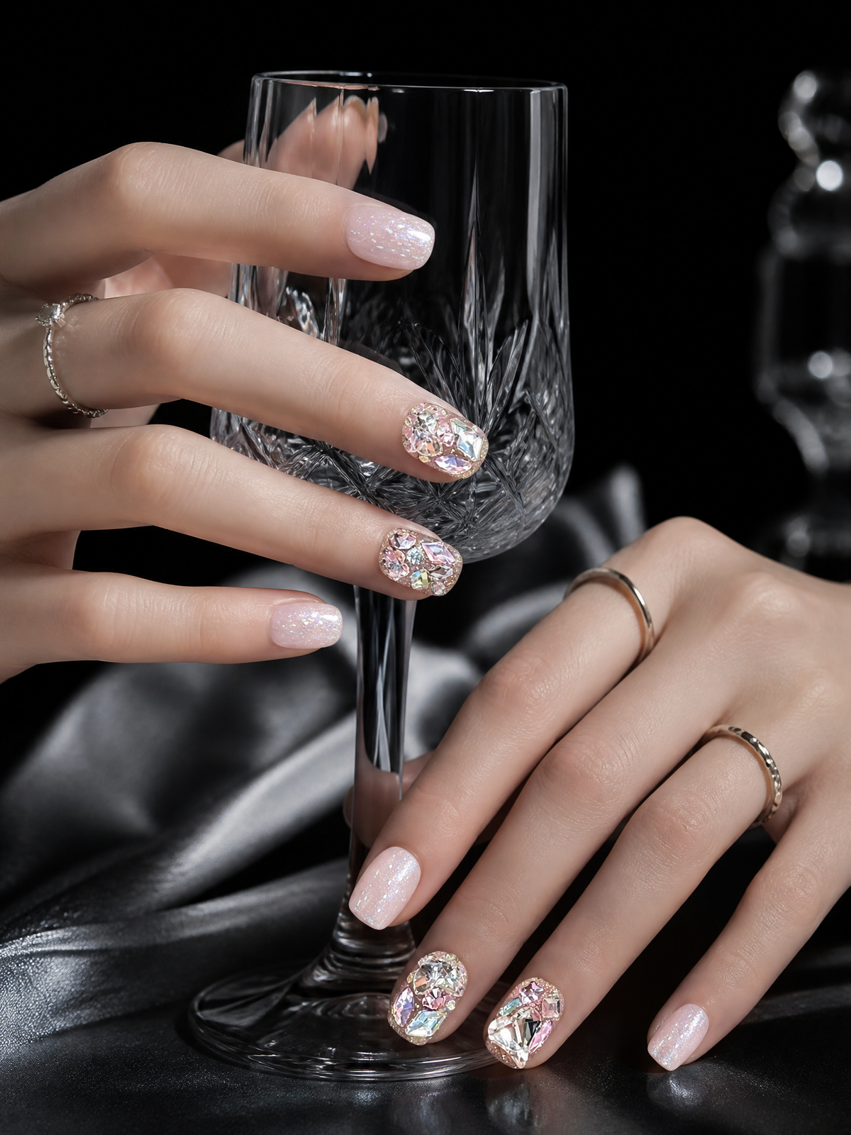 Rosé Stardust Reverie | LUMlix Haute Nail