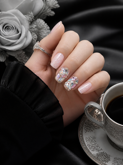 Rosé Stardust Reverie | LUMlix Haute Nail