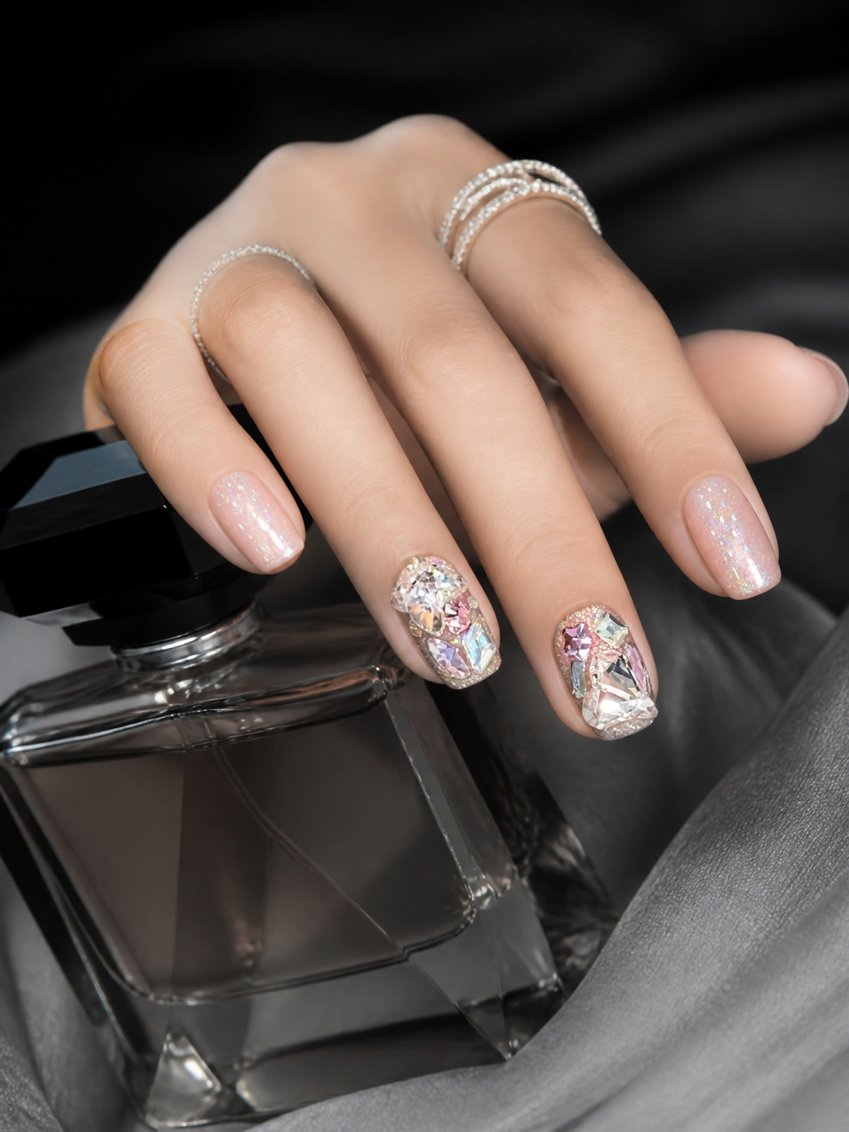 Rosé Stardust Reverie | LUMlix Haute Nail