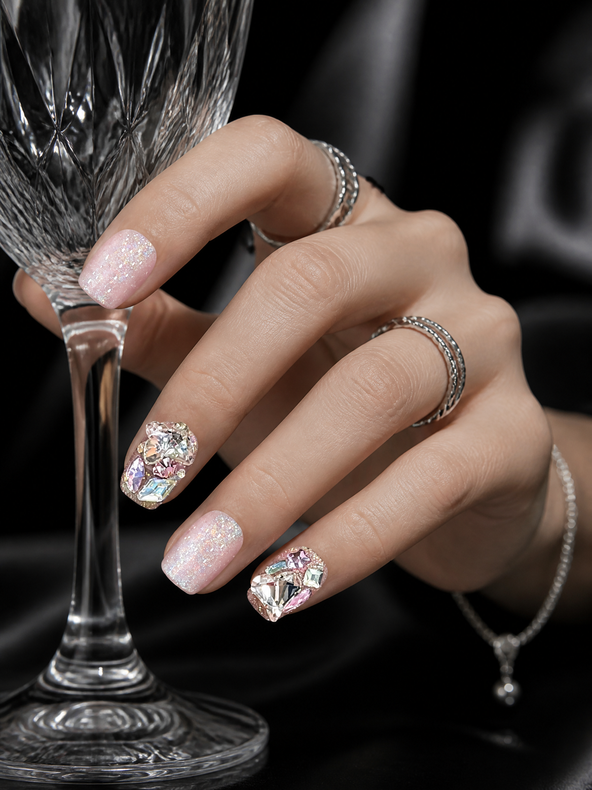 Rosé Stardust Reverie | LUMlix Haute Nail