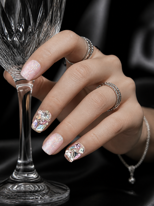 Rosé Stardust Reverie | LUMlix Haute Nail