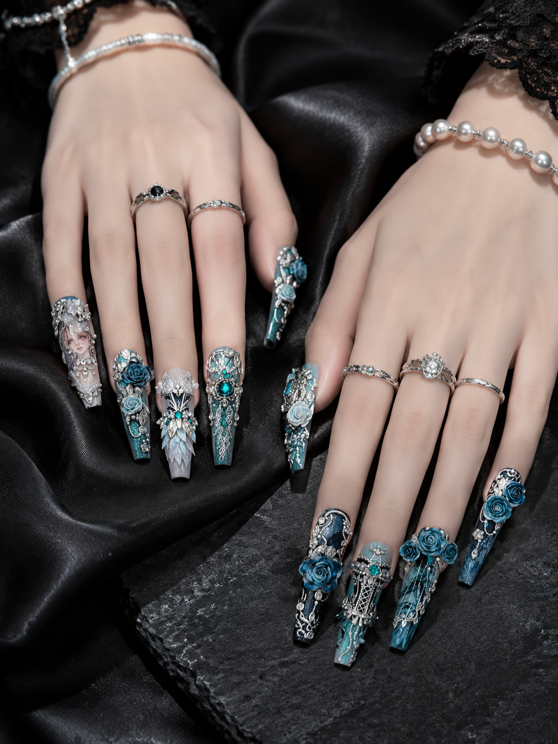 L'Âme de la Rose Noire | LUMlix Haute Nail